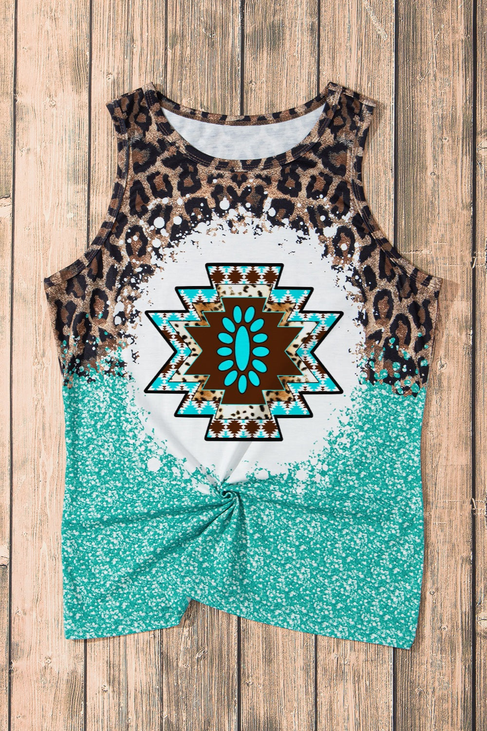 Unleash Your Wild Side with the Leopard Round Neck Tank