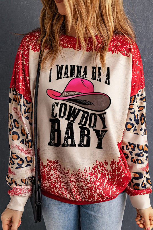 Channel Your Inner Cowboy with the "I WANNA BE A COWBOY BABY" Sweatshirt