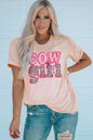 Show Off Your Spirit with the HOT COWGIRL Graphic Cuffed Tee