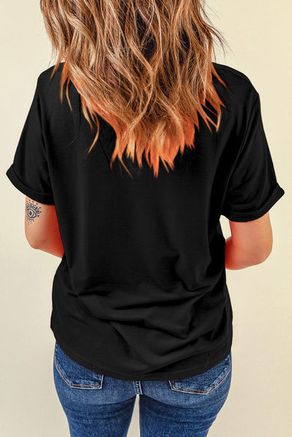 Say HOWDY in Style with the Round Neck Short Sleeve T-Shirt