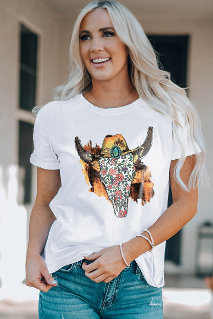 Unleash Your Wild Side with the Animal Graphic Round Neck Tee