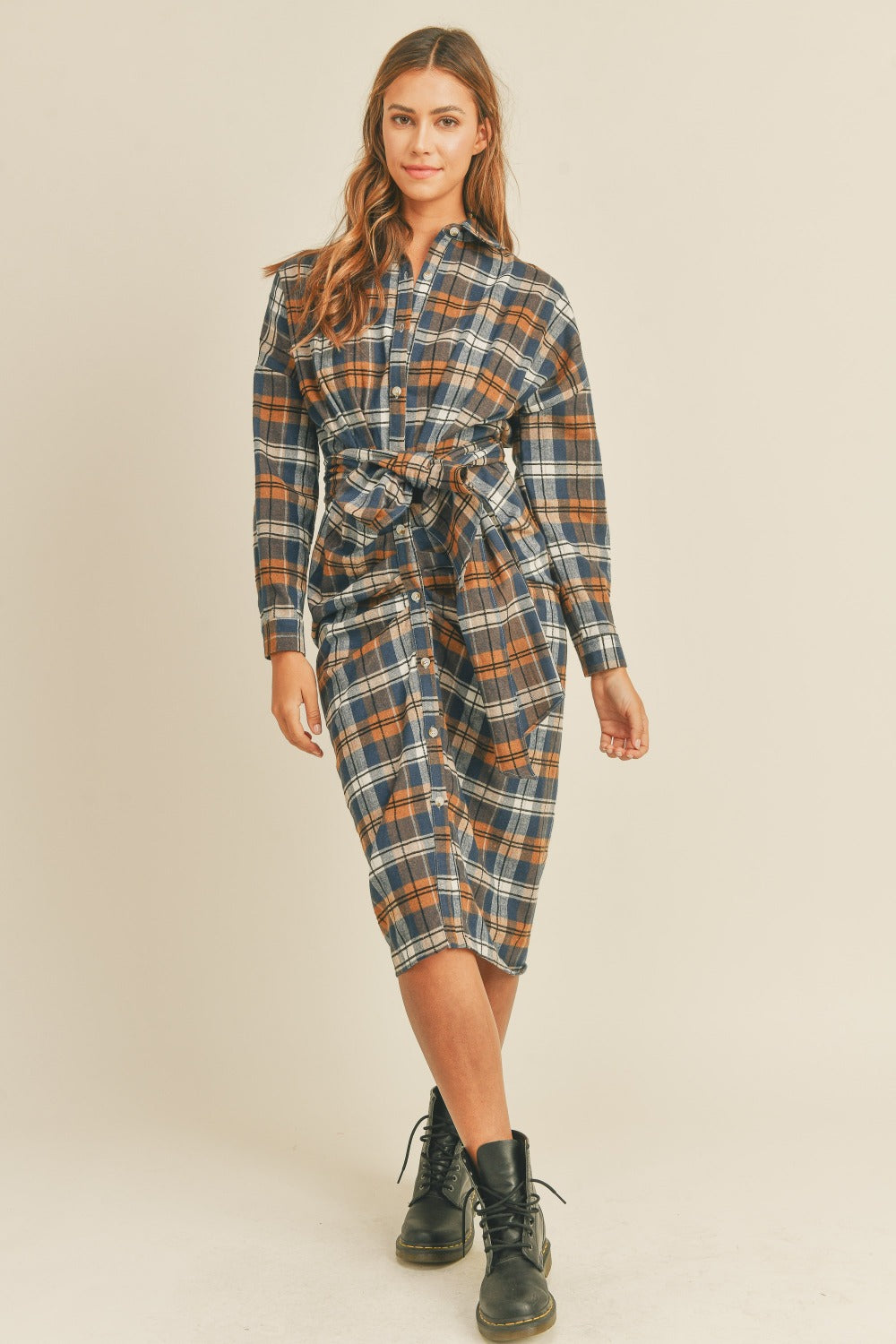 Plaid Flannel Dress