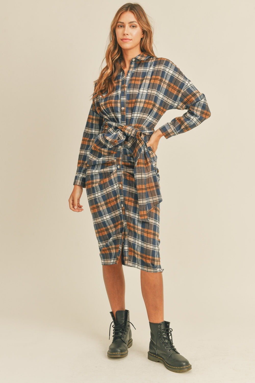 Plaid Flannel Dress