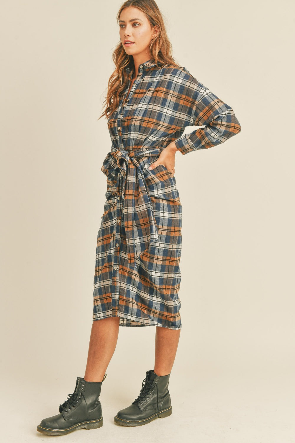 Plaid Flannel Dress