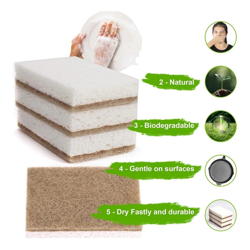 Compostable Dish Scrub Pads