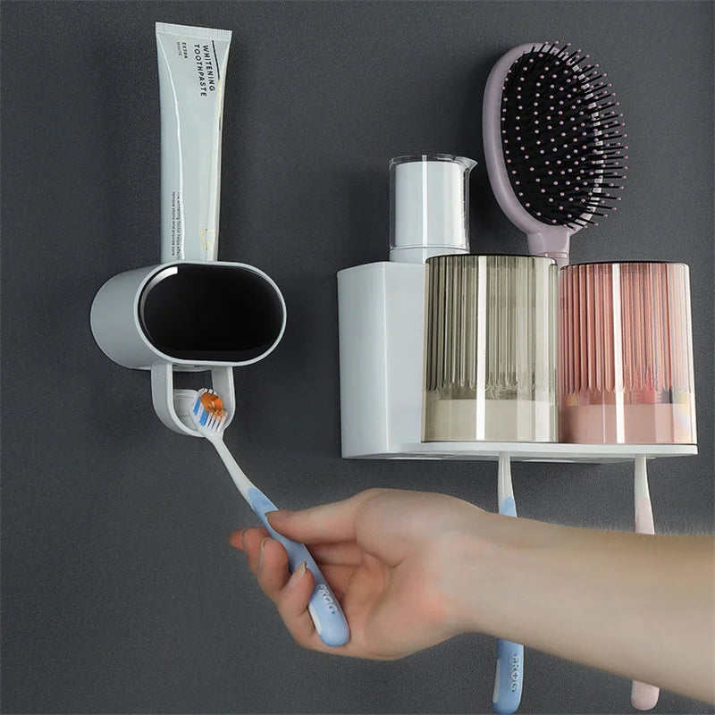 Wall-Mount Toothbrush Holder