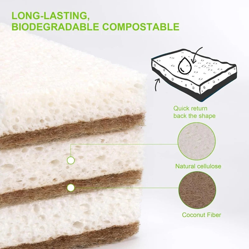 Compostable Dish Scrub Pads