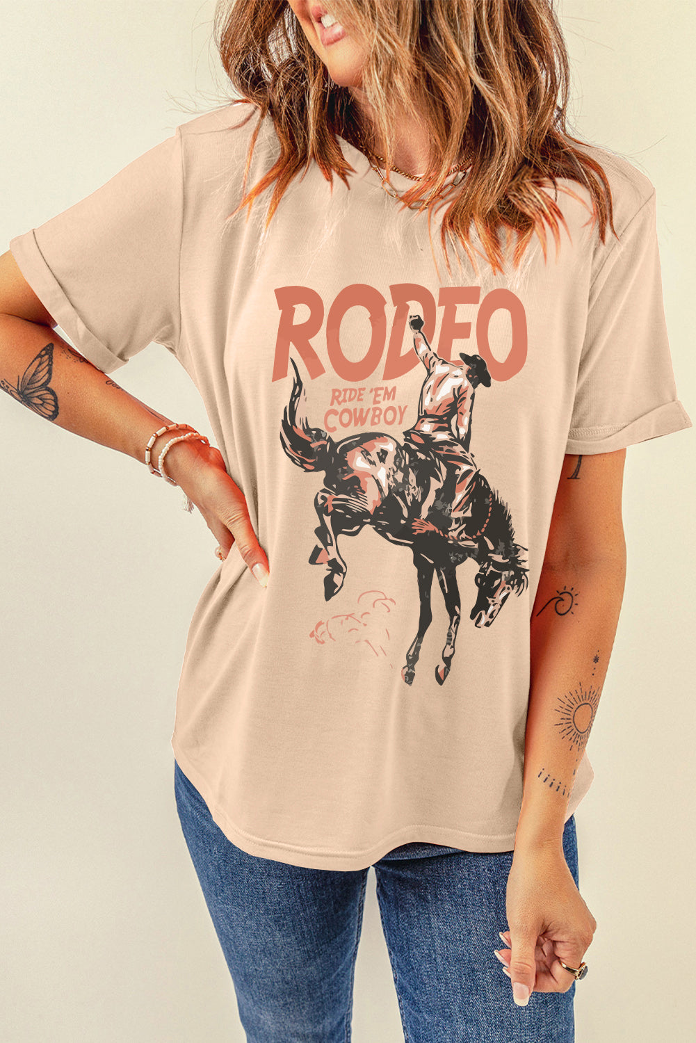 Western Style Round Neck