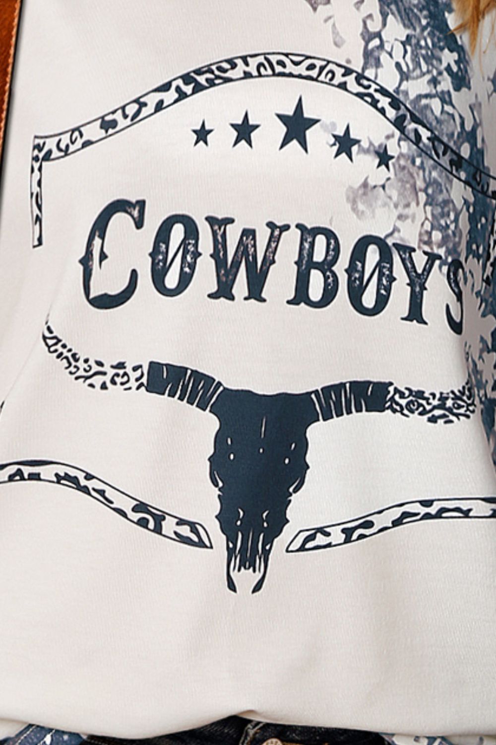Stand Out in the COWBOYS Graphic Tie-Dye Tee