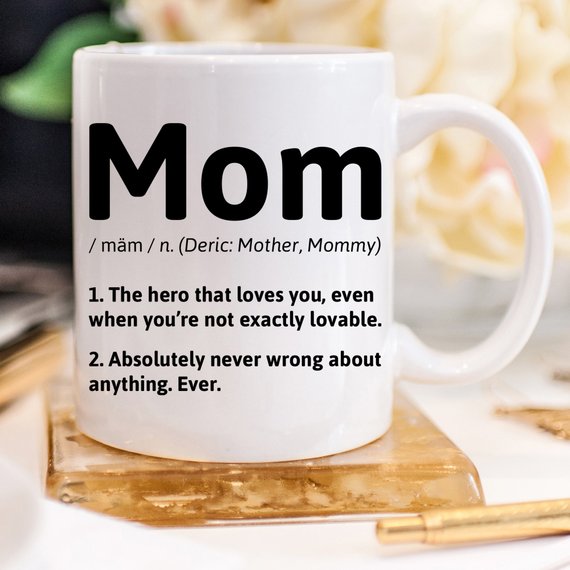 Bring Joy with Our Mom Definition Funny Coffee Mug - 11oz